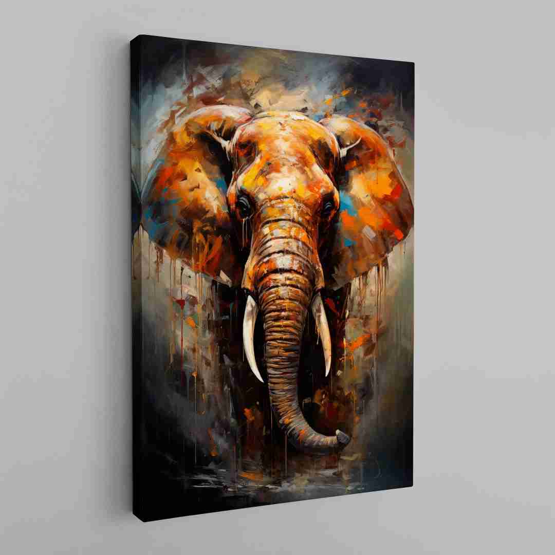 Elefante en oleo
